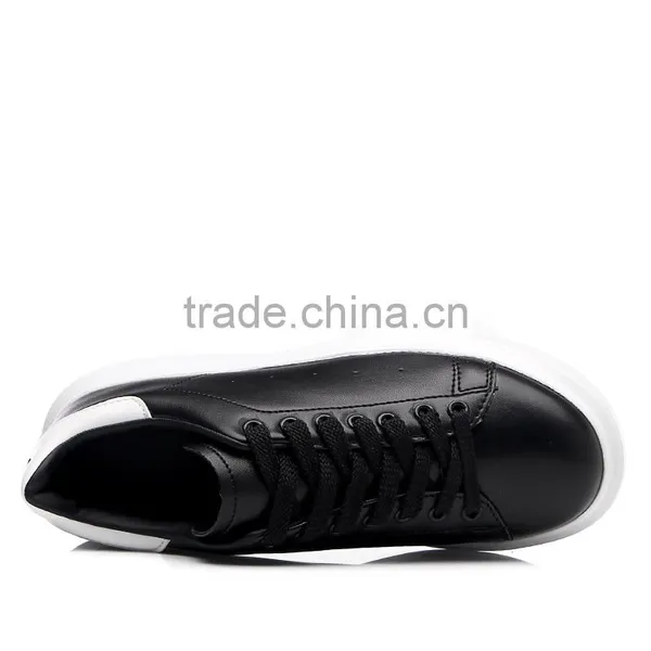 Simple Classics Brand Women Leather Casual Shoes Sneakers Sample for Female, Adults Casual Leather Shoes Good Quality From China photo-2