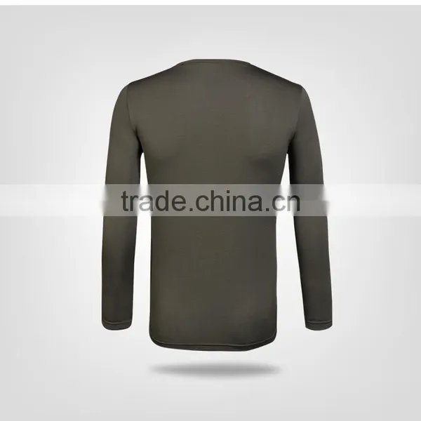 Brief Figuring Style 100% Polyester Casual Mens Long Sleeve t Shirt Sport t Shirt photo-5
