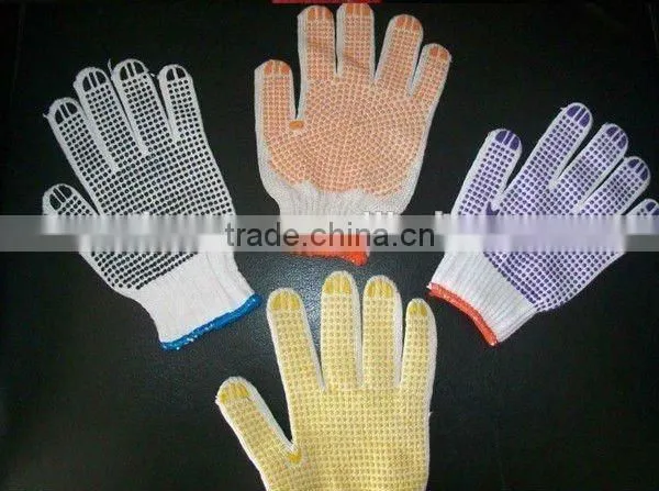 Cotton Glove With Pvc Dots photo-3