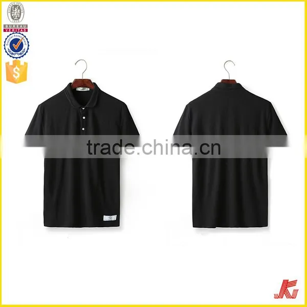 High Quality Adults Short Sleeve Plain Pure Color Mixed Sizes Stock Custom Blue 160g 100% Pique Cotton Polo t Shirt Men photo-3