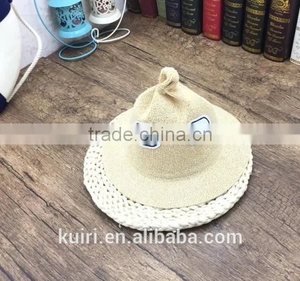 Cute Style Monster Funny Kids Sunhat Child Boy and Girls Outdoor Straw Hat Caps photo-2