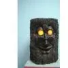 Epoxy Resin Garden Decorative Statue Stump With Glasses