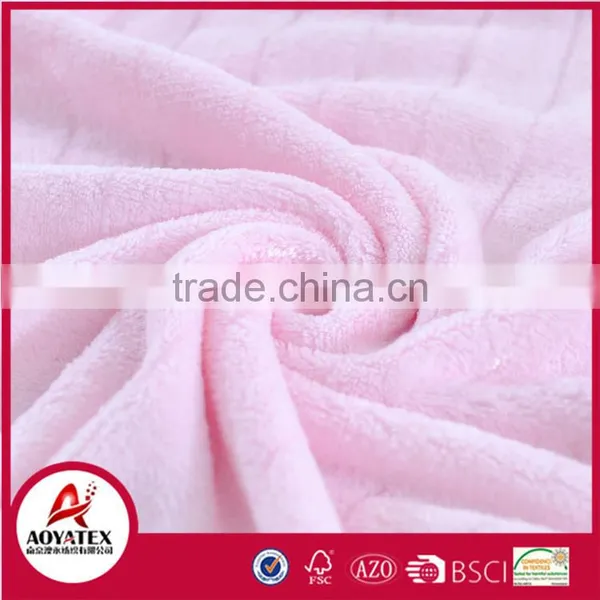 Promotion Sale Cute Embroidered Knitted Coral Fleece Baby Blanket photo-4