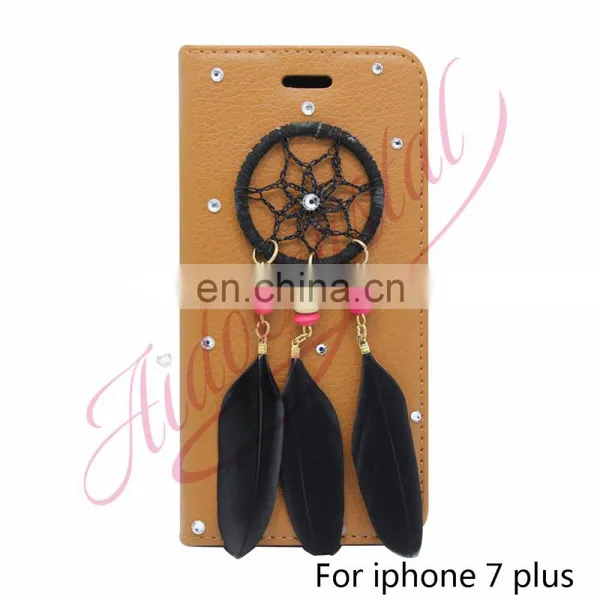 Aidocrystal 2016 Custom Cell Phone Covers Case For IPhone 7 7plus 6 6s 6plus 6s Plus Dreamcatcher Cases Flip Cover
