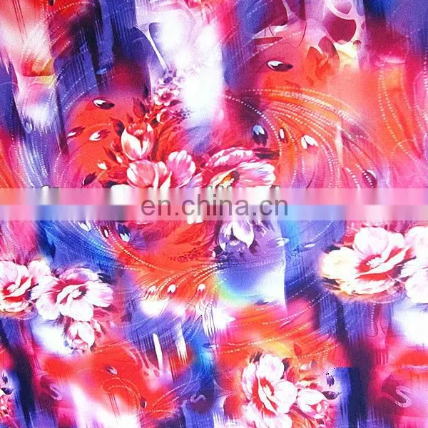 Flower Digital Printed Polyester Fabric photo-4