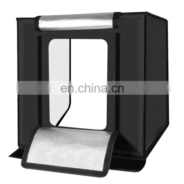 PULUZ 60cm Folding Portable 60W 2 x 1690LM 5500K White Light Photo Studio Shooting Tent Box Kit photo-2