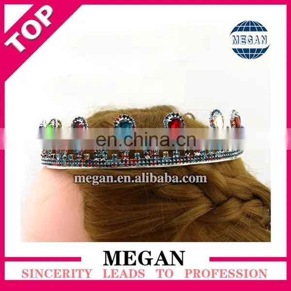 High Quality Rhinestone Crowns Tiara Wedding Crown Promotion photo-4