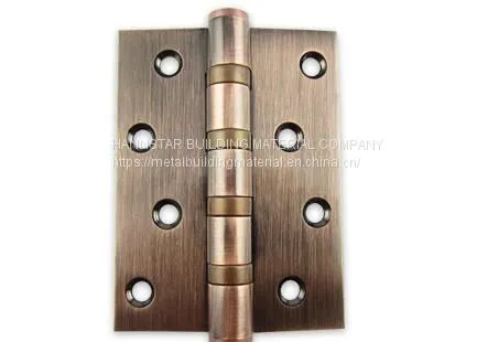 201 Stainless Steel Hinge Red Ancient Copper Surface Polish for Door and Window Hinges photo-2