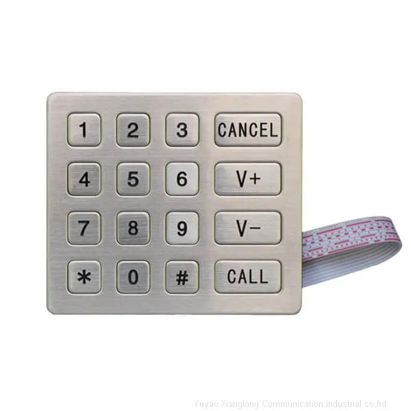 4×4 Vandal Proof Matrix Keypad for Vending Machine，accessing，ATM photo-2