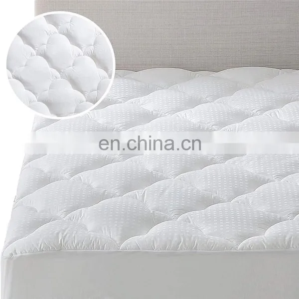 2020 Popular Cotton Damask Jacquard Quilted Mattress Pad photo-4