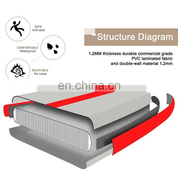 Wholesale Red Inflatable Square Air Tumble Track With Air Pump photo-4