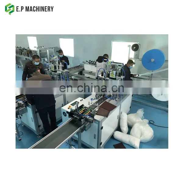 Full Auto Disposable Mask Making Machine / Fully Automatic Flat Face Masks Production Line photo-4