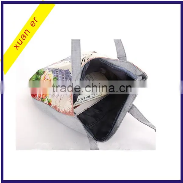 New Arrival European Style Fashion Printing Canvas Women's Handbag From China Supplier photo-5