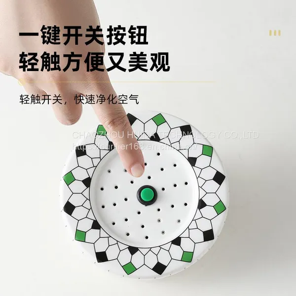 Ceramic Air Purifier LED-UV Disinfection 5V USB PM2.5 photo-3