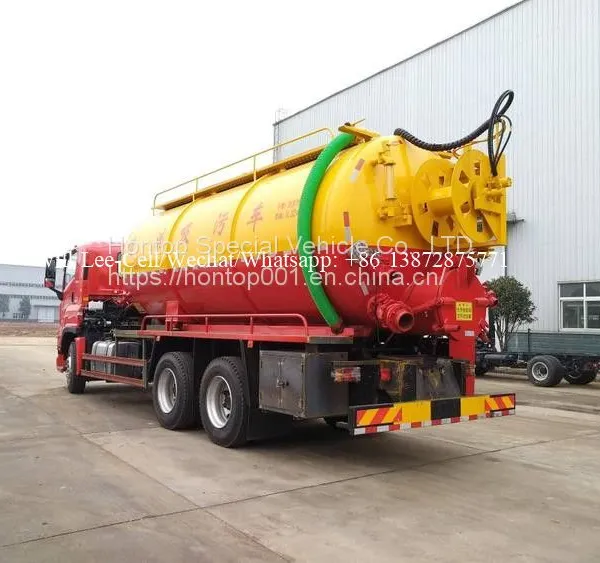 ISUZU GIGA 6X4 16CBM High Pressure Washing Vacuum Combined Jet Sewage Suction Truck photo-2