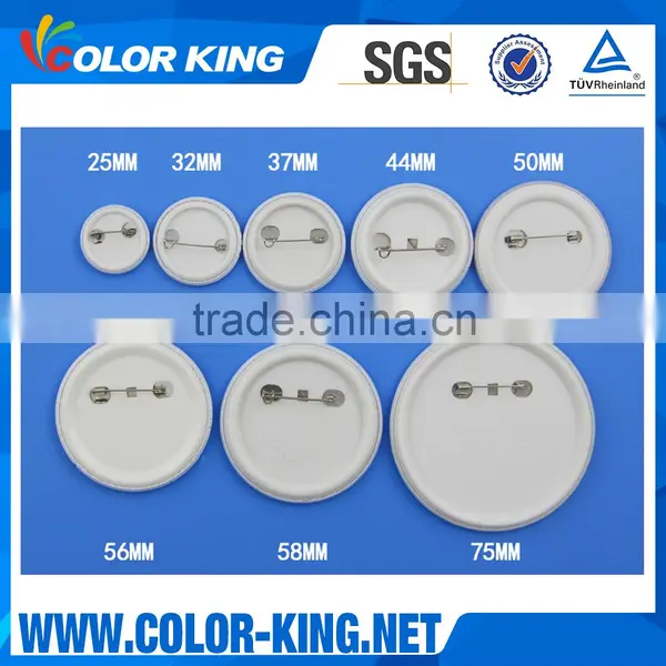 New Type Pin Badge Buttons Used Can Make 25mm/32mm/44mm/58mm/75mm inserting round button