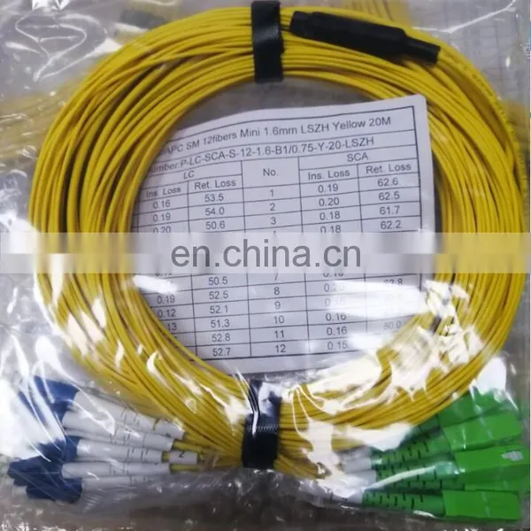 12-fiber 24-fiber LC SC Single-mode Breakout Fiber Optical Patch Cord photo-2