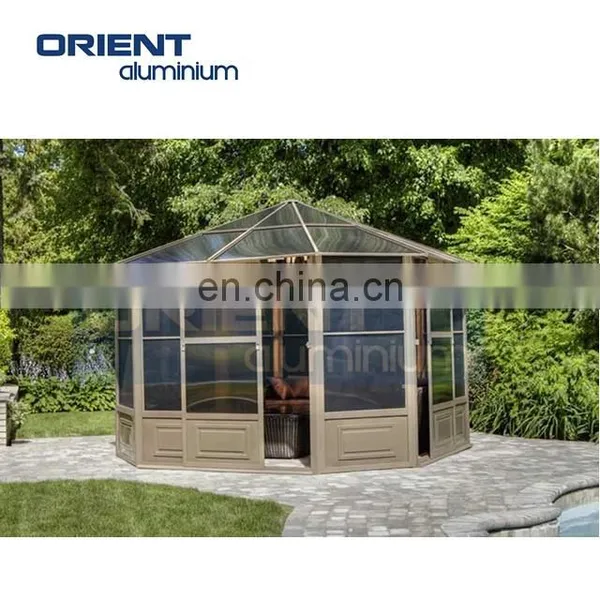 Triangle Roof Aluminum Frame Sunroom Kits Solarium Houses photo-4