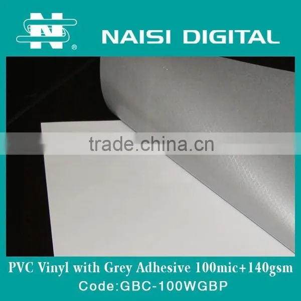 PVC Self Adhesive Vinyl With Grey Adhesive 100mic