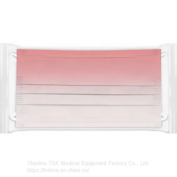 3 Ply Type I Medical Disposable Mask (Red Gradient) CE Marked and Meets the Requirements of EN14683:2019 Type I photo-3