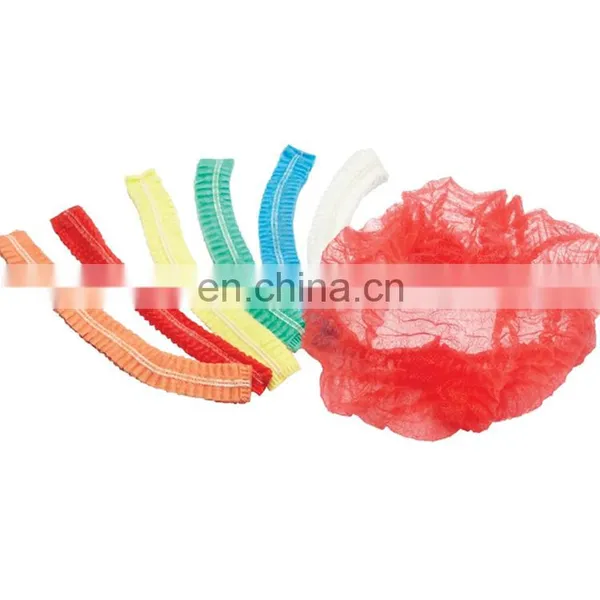 Security Safety Nonwoven Bouffant Cap Safety Clip Cap Food Industry Disposable Head Cover photo-3