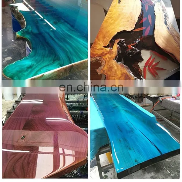 Epoxy Resin ab Glue River Table Handmade Diy Ultra-clear Crystal Drop Glue Potting and Sealing Painting Specimen Hard Glue Craft photo-5