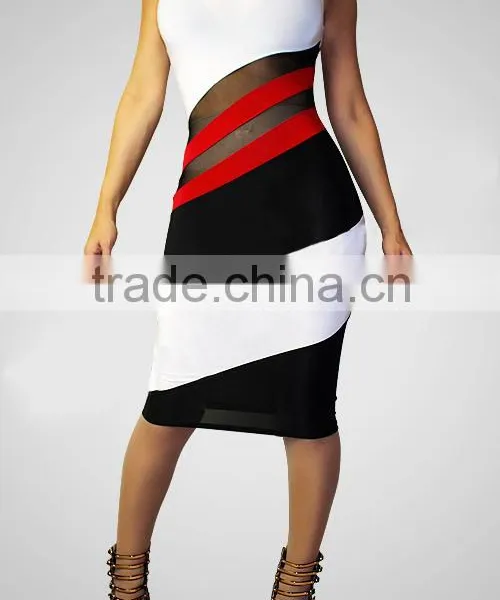 Ladie Fashion Dress Sleeveless Evening Dress Sexy Free Prom Dress photo-5