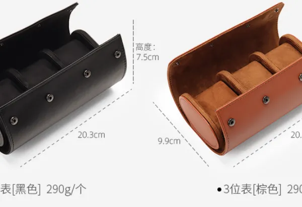 Bolsa de reloj de calidad y moda con diferentes estilos, con exterior de cuero sintético (PU) e interior de terciopelo photo-4
