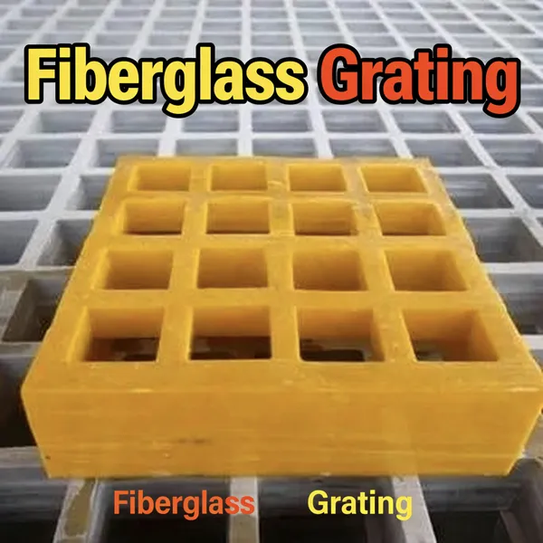 FRP Grating Corrosion Resistant For Industrial Platform Support Custom Thickness & Color Export Worldwide