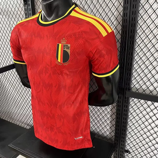 2627 Belgium Home Player Version Jersey, Same Style as the World Cup in USA, Canada, and Mexico, High Quality, Low Price, Short Sleeve Soccer Shirt photo-4