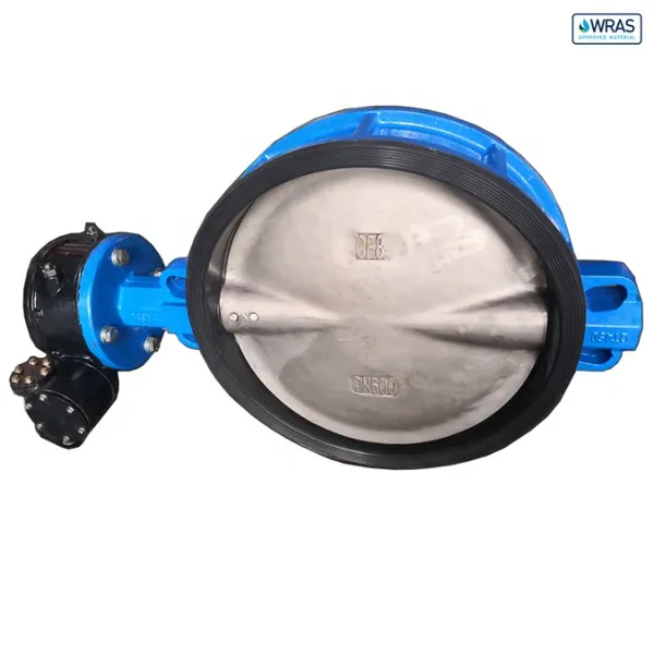 DN800 Pn16 Worm Gear/Electric Actuator Ductile Iron EPDM NBR Seat Flange Type Butterfly Valve photo-2