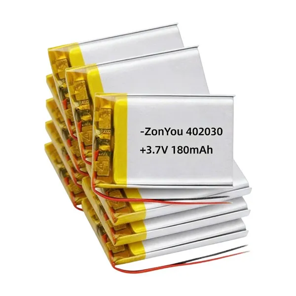 ZonYou 402030 Pouch Cell 3.7V LiCoO2 LiPo Battery 180mAh 500 Cycles for Electronic Toys photo-4
