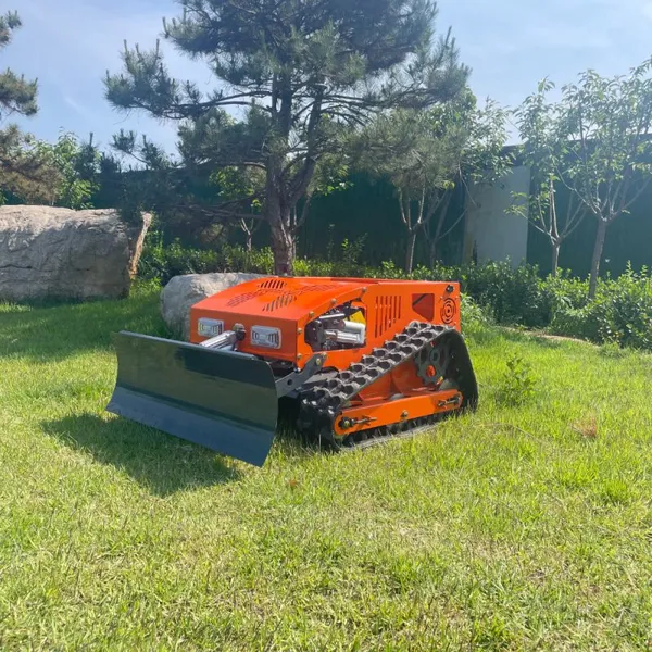Industrial Grade Cordless Petrol Gasoline Engine Remote Control Rubber Track Lawn Mower Brush Cutter Mulcher Vigorun photo-3