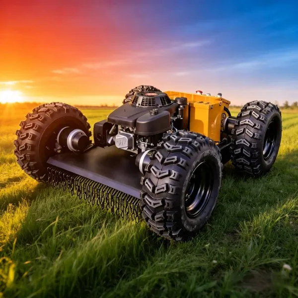 Cortador de grama elétrico sem fio certificado CE, baixo consumo de combustível, todo terreno, 4WD, veículo todo-terreno (ATV) para parques eólicos