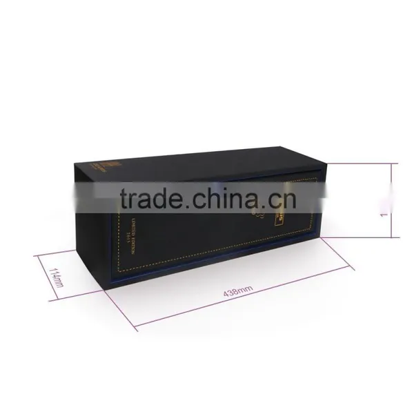 Special Design Mini Wine Glass Gift Boxes With Gold Stamping Wholesale Price photo-5