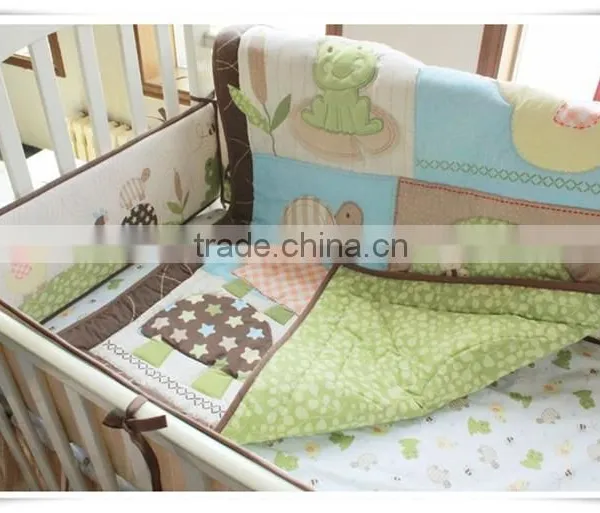 Tree and Turtle Baby Boys Bedding Set Crib Bedding Set Tree Pattern Bedding Sets From Professional Manufacturer photo-3