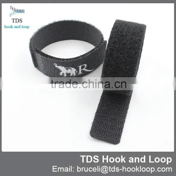 Company Logo Printed Hook and Loop Cable Ties photo-4