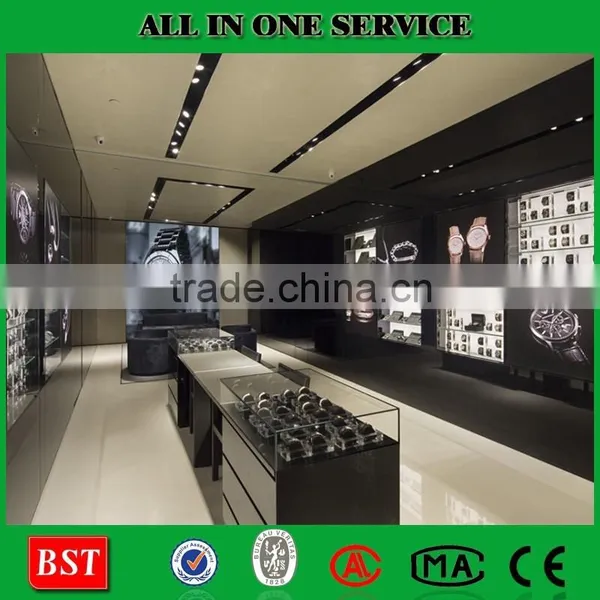 Acrylic Black Watch Display Rack for Watch Store Kiosk