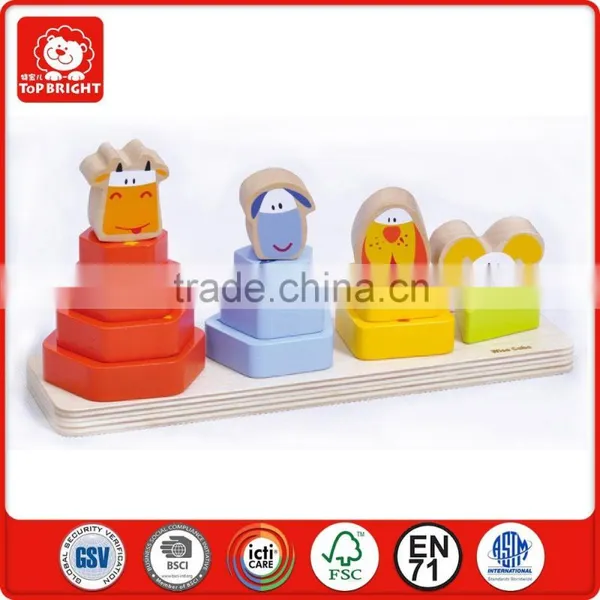 Top Bright EN71 and ASTM Fram Animal Stacking Balance Blocks 11 Pcs Eductaional Geometric Toy Block for Child Early Education photo-4