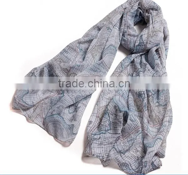 Wholesale China Custom Logo Good Quality Silk Shawl Scarf photo-5
