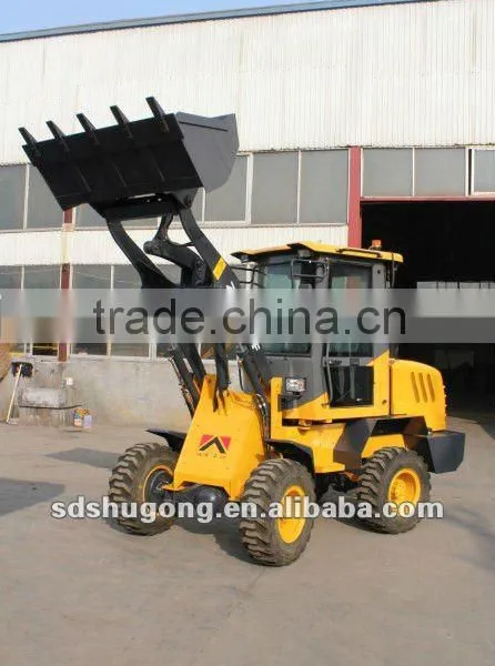 1.5t mini wheel loaders high dump height for construction