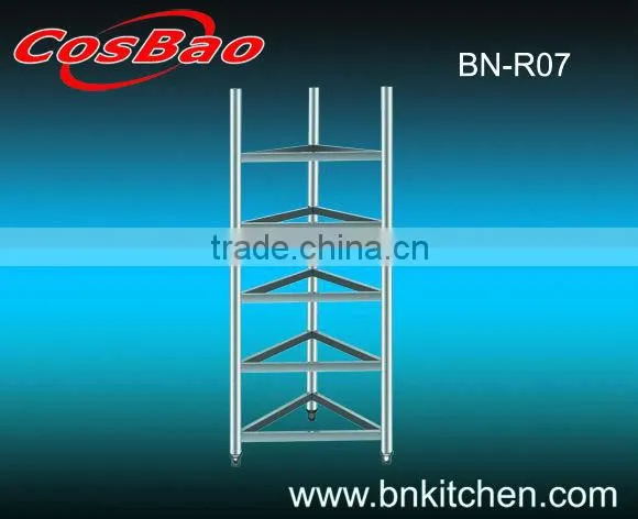 Stainless Steel Disassembled Kitchen Shelving Unit photo-3
