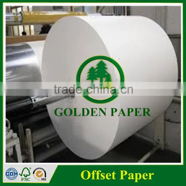 55gsm-250gsm White Woodfree Offset Paper in Roll and Sheet Quality Choice