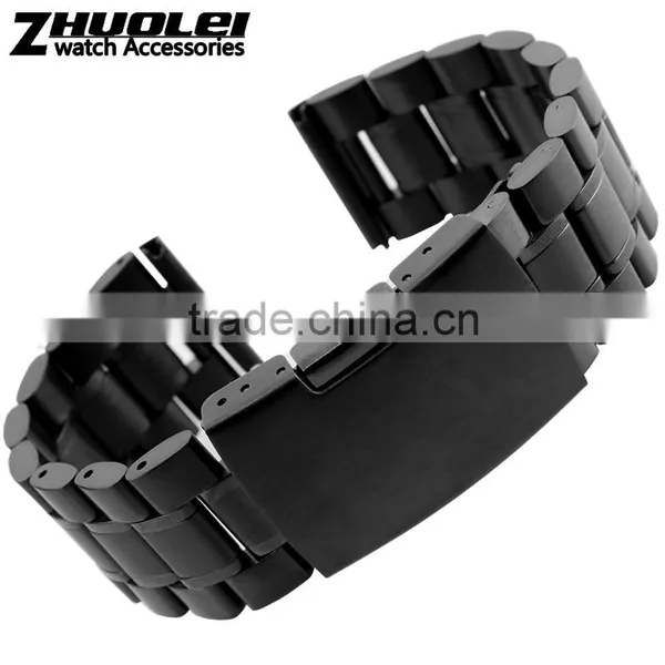 14|16|18|19|20|22|24mm High Quality Imported Stainless Steel Watch Band With Double Click Stainless Steel Buckle photo-3