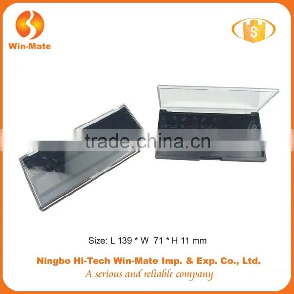 Wholesale Professilonal Cosmetic Packaging Eyeshadow Case With Transparent Lid Free Sample Eyeshadow Packaging photo-2