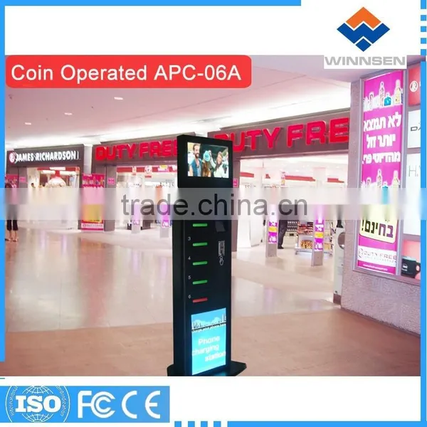 6 Lokcers Cheap Fast Charge Wifi Universal Cell Phone Charging Tower/ Battery Emergency Mobile Phone Charger APC-06A photo-6