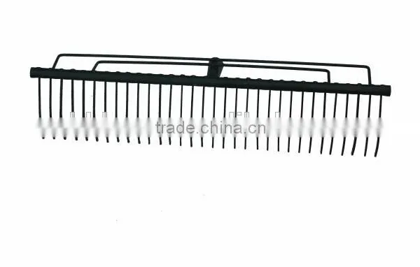 32 Teeth Wooden Handle Heavy Duty Garden Steel rake Head