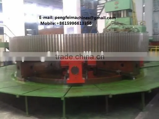 Girth gear used in ball mill and 1500tpd rotary kiln for cement production line