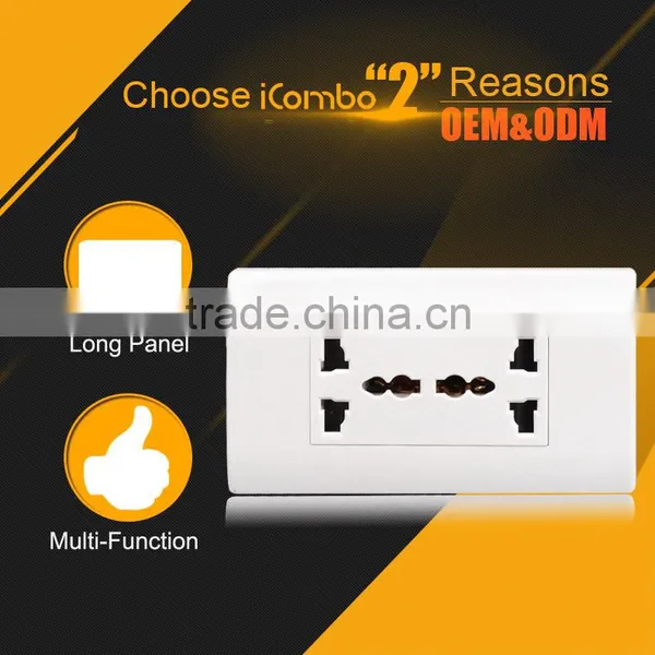 International France Power Wall Multi Function Switch Plug Socket Outlet