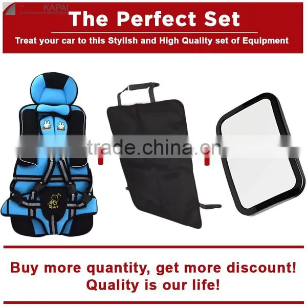 The Perfect Set Baby Car Seat+Kick Mats+Baby Car Mirror